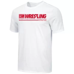 Nike Men's Wrestling Detroit Athlete Tee - White/Red