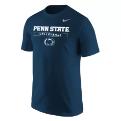 Nike Men's Volleyball Penn State Dri-Fit Cotton Short Sleeve Tee - Navy