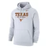 Nike Men's Volleyball University Of Texas Club Fleece Pullover Hoodie - White