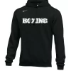 Nike Men's Boxing Shattered Logo Club Fleece Hoodie - Black/White
