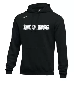 Nike Men's Boxing Shattered Logo Club Fleece Hoodie - Black/White