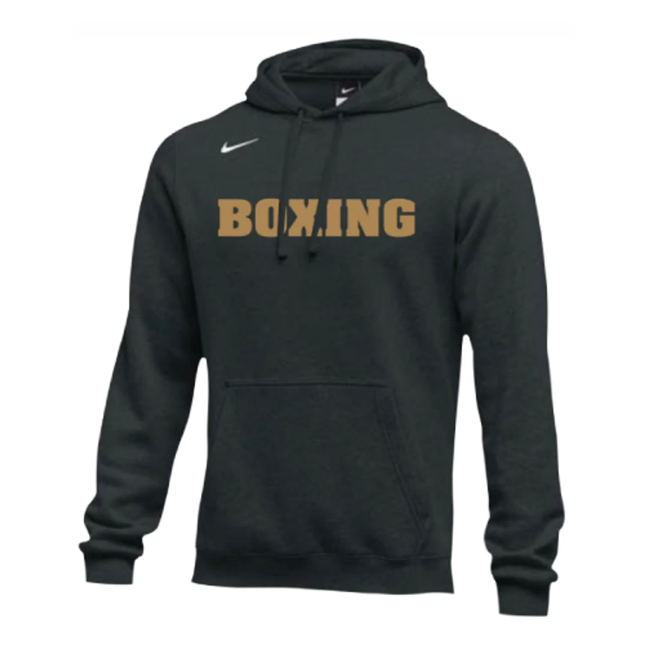 Nike Men's Boxing Club Fleece Hoodie - Black/Gold