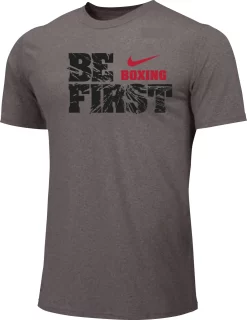 Nike Youth Boxing Be First Cotton Tee - Grey
