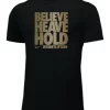 Nike Women's Weightlifting Believe Heave Hold Tee - Black/Gold