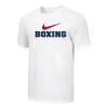 Nike Men's Boxing Red Swoosh Tee - White/Red/Blue