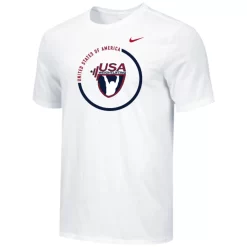 Nike Men's USA Weightlifting USA Circle Tee - White