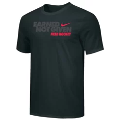 Nike Men's Field Hockey Earned Not Given Tee - Black/Grey/Red
