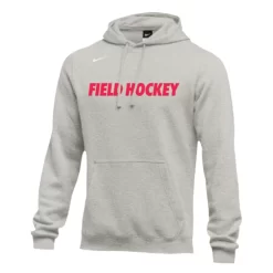 Nike Men's Field Hockey Club Fleece Hoodie - Grey/Red