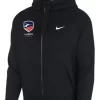 Nike Men's USA Fencing Club Fleece Full Zip Hoodie - Black