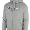 Nike Men's USA Fencing Club Fleece Full Zip Hoodie - Heather Grey