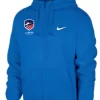 Nike Men's USA Fencing Club Fleece Full Zip Hoodie - Royal