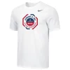 Nike Men's USA Wrestling Fargo 2023 Junior &16U Dri-Fit Cotton Tee - White/Multi