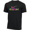 Nike Men's Wrestling Tee - Floral/Black