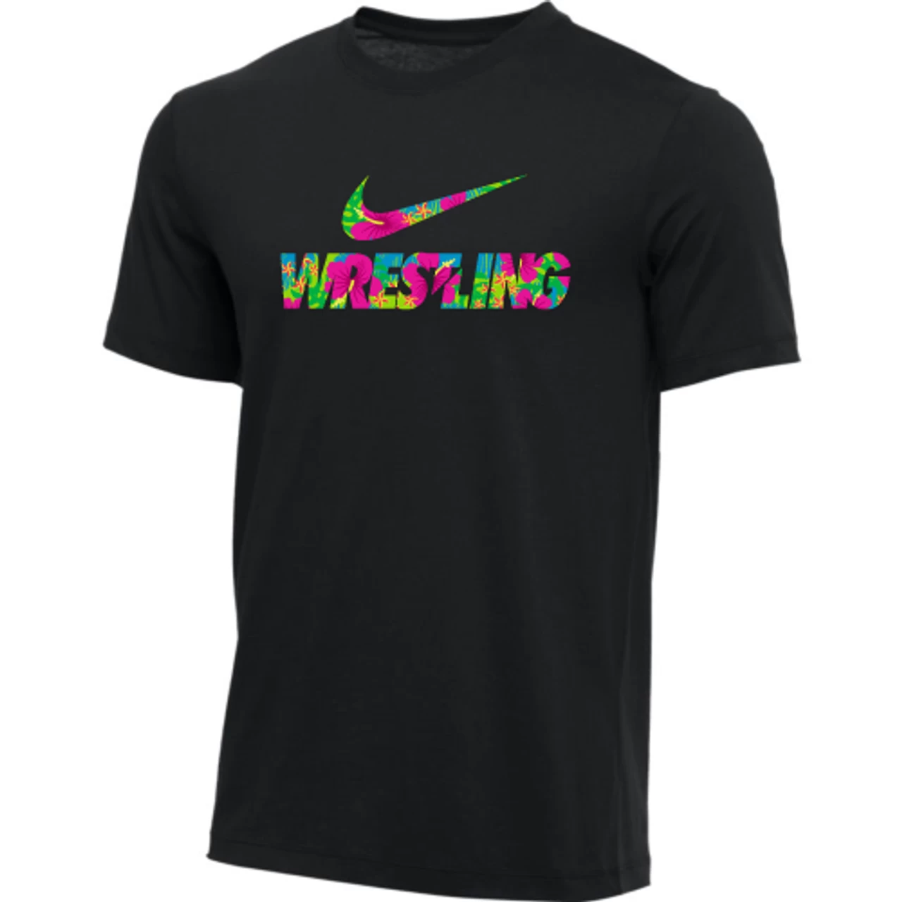 Nike Men's Wrestling Tee - Floral/Black