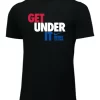 Nike Women's Weightlifting Get Under It Tee - Black/Red/White/Blue