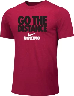 Nike Men's Boxing Go The Distance Cotton Tee - Red
