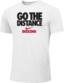 Nike Men's Boxing Go The Distance Cotton Tee - White