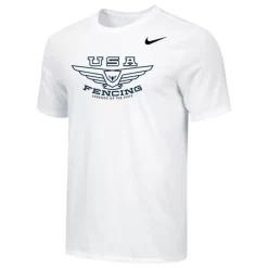 Nike Men's USA Fencing Legends Of The Piste Tee - White/Navy