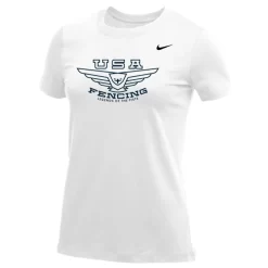 Nike Women's USA Fencing Legends Of The Piste Tee - White/Navy