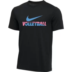 Nike Men's Volleyball Tee - Black/Pink/Blue