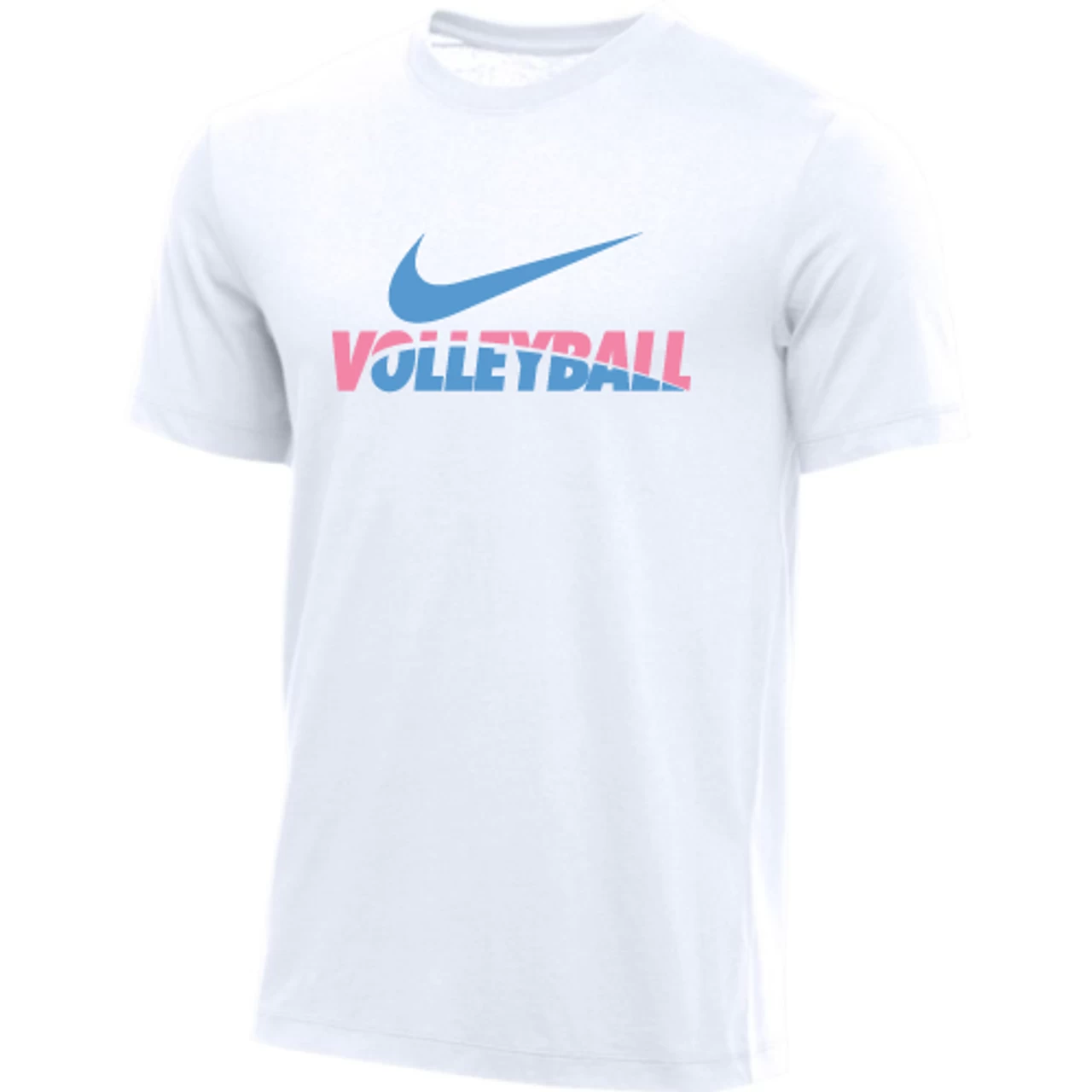 Nike Men's Volleyball Tee - White/Pink/Blue
