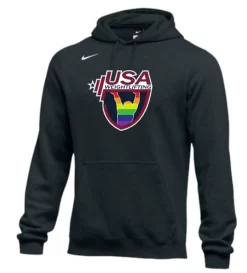Nike Men's USA Weightlifting Pride Fleece Pullover Hoodie - Black