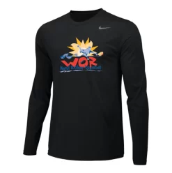 Nike Women's USA Racquetball World Outdoor L/S Dri-Fit Cotton Tee - Black