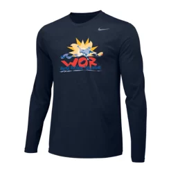 Nike Men's USA Racquetball World Outdoor L/S Dri-Fit Cotton Tee - College Navy