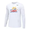 Nike Men's USA Racquetball World Outdoor L/S Dri-Fit Cotton Tee - White