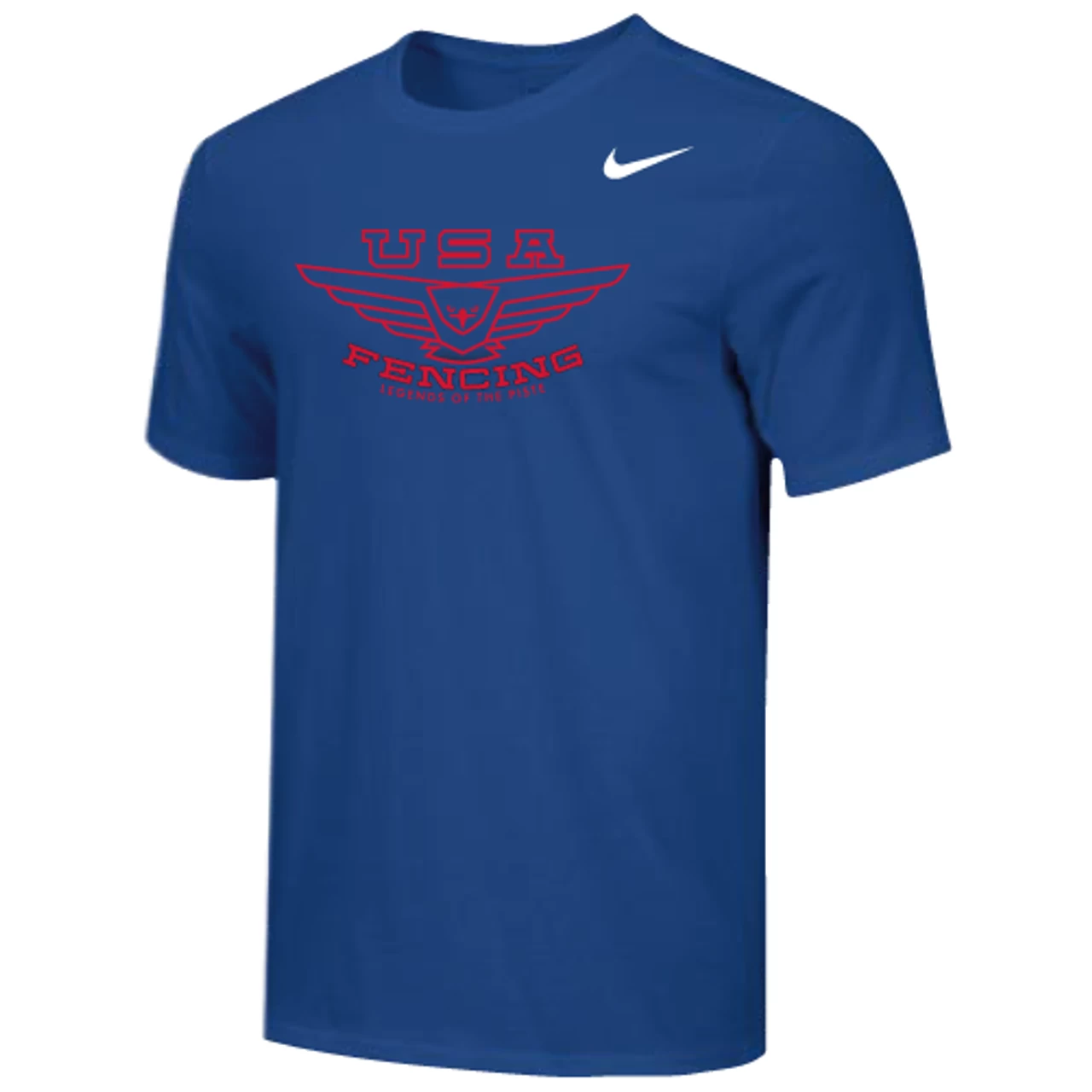 Nike Men's USA Fencing Legends Of The Piste Tee - Royal/Red