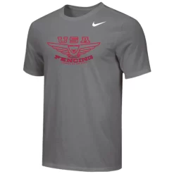 Nike Men's USA Fencing Legends Of The Piste Tee - Grey/Red