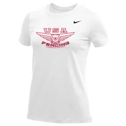Nike Women's USA Fencing Legends Of The Piste Tee - White/Red