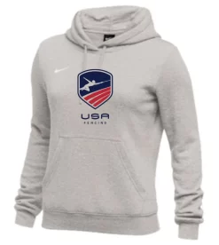 Nike Women's USAF Club Fleece Hoodie - Grey