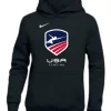 Nike Youth USA Fencing Pullover Club Fleece Hoodie - Black/White