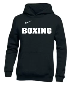 Nike Youth Boxing Pullover Club Fleece Hoodie - Black/White