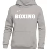 Nike Youth Boxing Pullover Club Fleece Hoodie - Grey/White