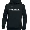 Nike Youth Volleyball Pullover Club Fleece Hoodie - Black/White