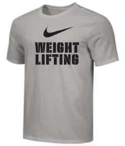 Nike Men's Weightlifting Stacked Tee - Grey