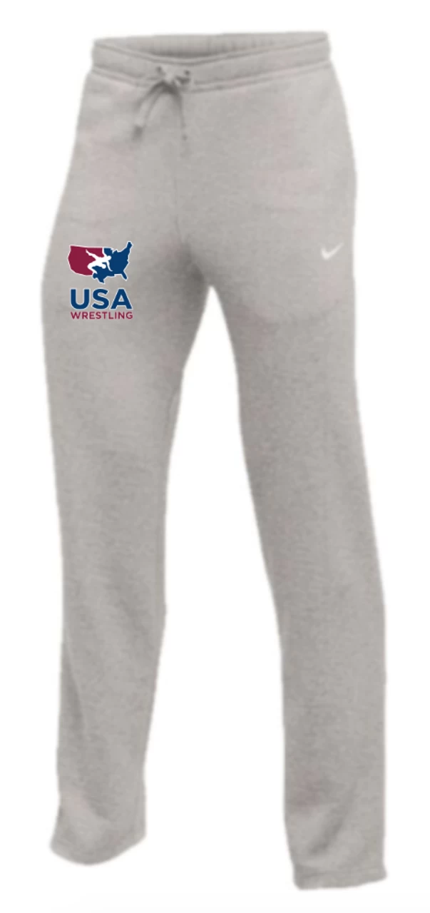 Nike Youth USA Wrestling Club Fleece Pant - Heather Grey