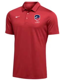 Nike Men's USA Fencing SS Polo - Scarlet