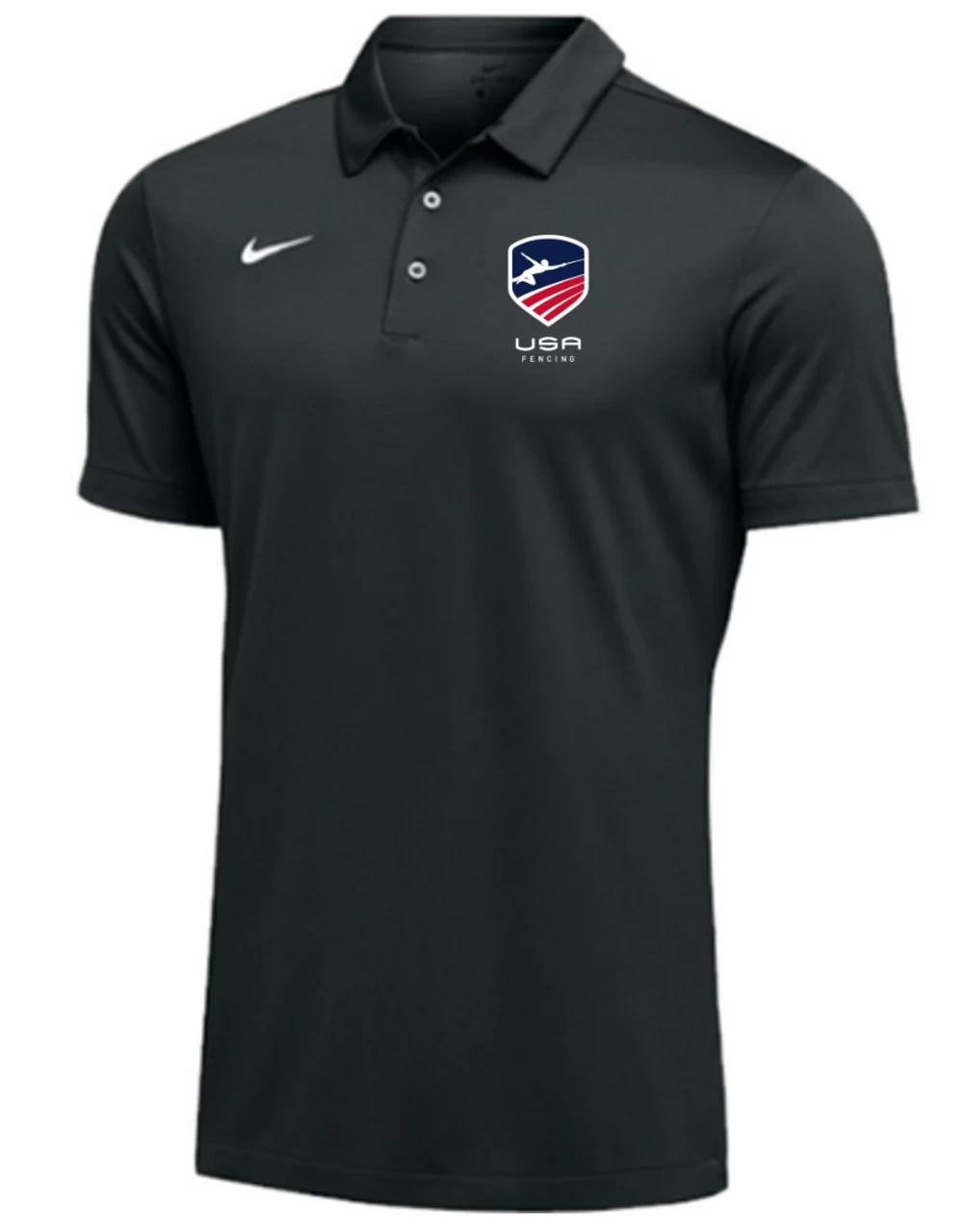 Nike Men's USA Fencing SS Polo - Black