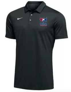 Nike Men's USA Wrestling SS Polo - Black