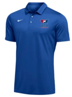 Nike Men's USA Wrestling SS Polo - Royal