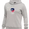 Nike Women's USAF Club Fleece Pullover Hoodie - Heather Grey