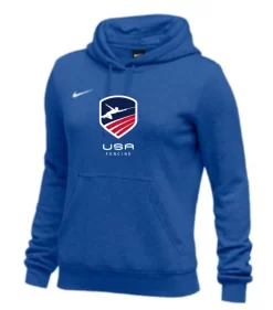 Nike Women's USAF Club Fleece Pullover Hoodie - Royal