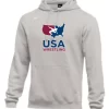 Nike Men's USA Wrestling Club Fleece Pullover Hoodie - Heather Grey