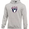 Nike Men's USA Weightlifting Club Fleece Pullover Hoodie - Heather Grey