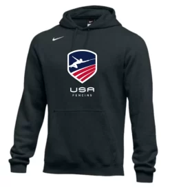 Nike Men's USA Fencing Club Fleece Pullover Hoodie - Black
