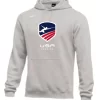 Nike Men's USA Fencing Club Fleece Pullover Hoodie - Heather Grey