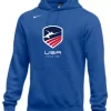 Nike Men's USA Fencing Club Fleece Pullover Hoodie - Royal